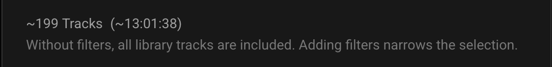 Track count indicator (From my library mode)
